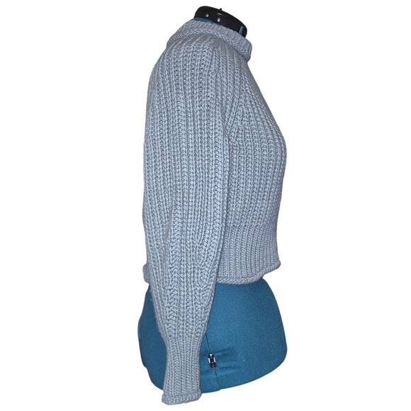 H&M Cable Knit Chunky Oversized Cropped Sweater *MEASUREMENTS* Size Small NWT - Picture 4 of 7